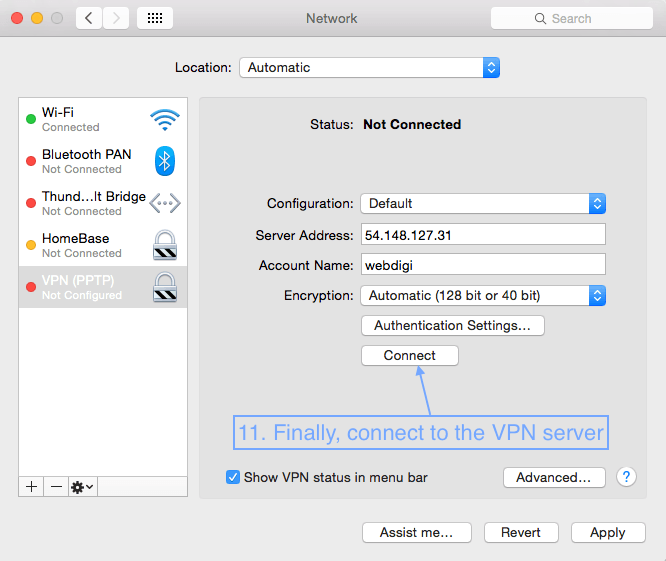 free vpn server for mac